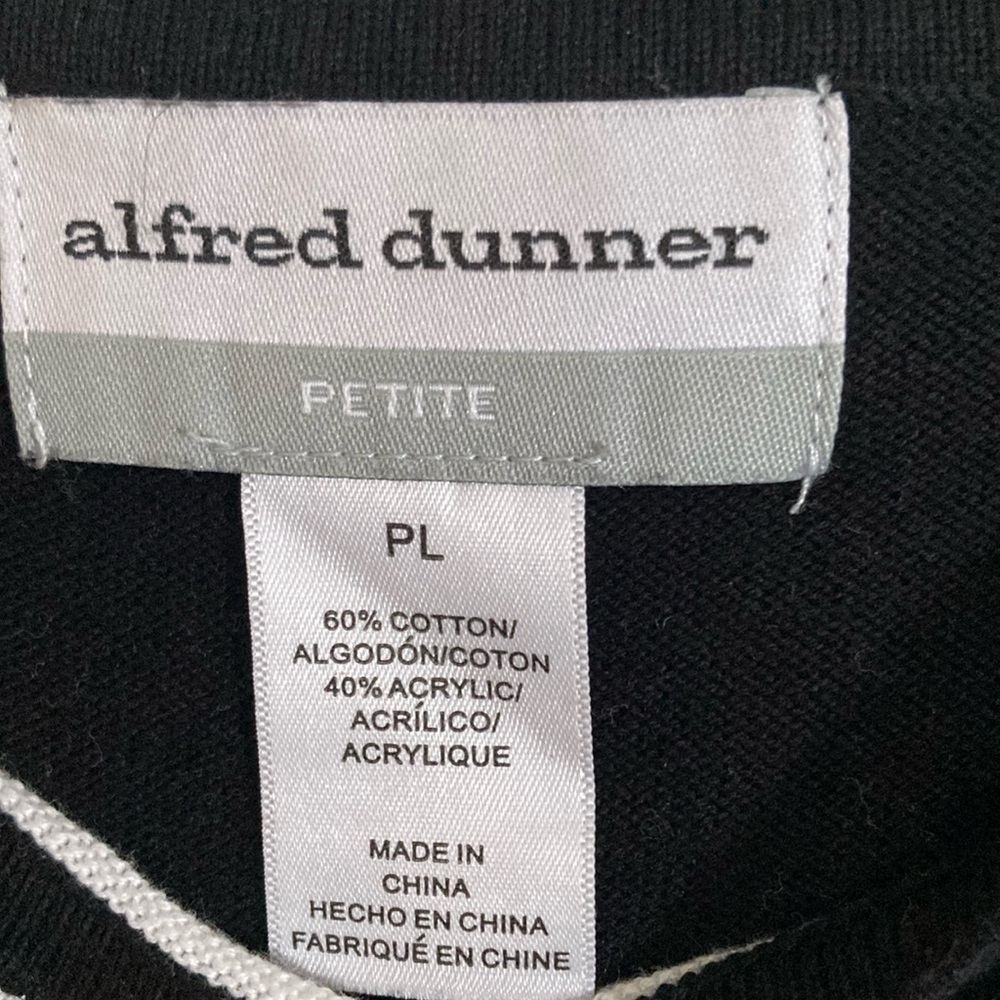 Alfred Dunner Womens’ Block Color & Rhinestone Knit Top - Picture 7 of 7